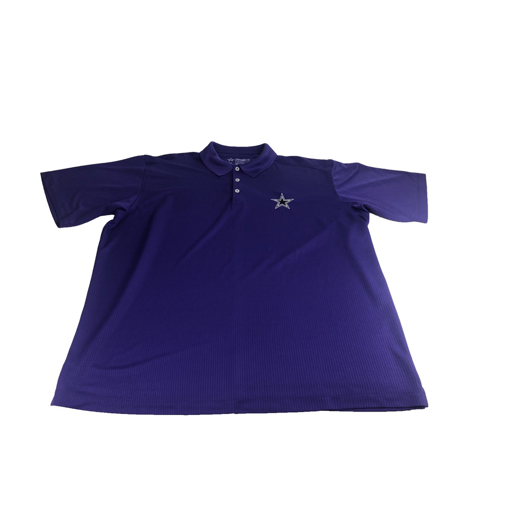 Dallas Cowboys Men's Polo Golf Shirt XL Purple Authentic Short Sleeve